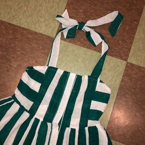 Anthropologie Dresses - Anthro Vtg fit flare halter striped midi dress sm Anthropologie Dresses - Anthro Vtg fit flare halter striped midi dress sm